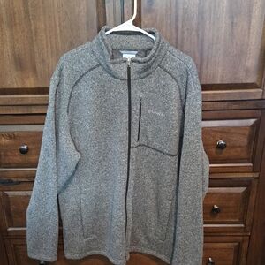 Columbia Men's Zip Up Gray Sweater